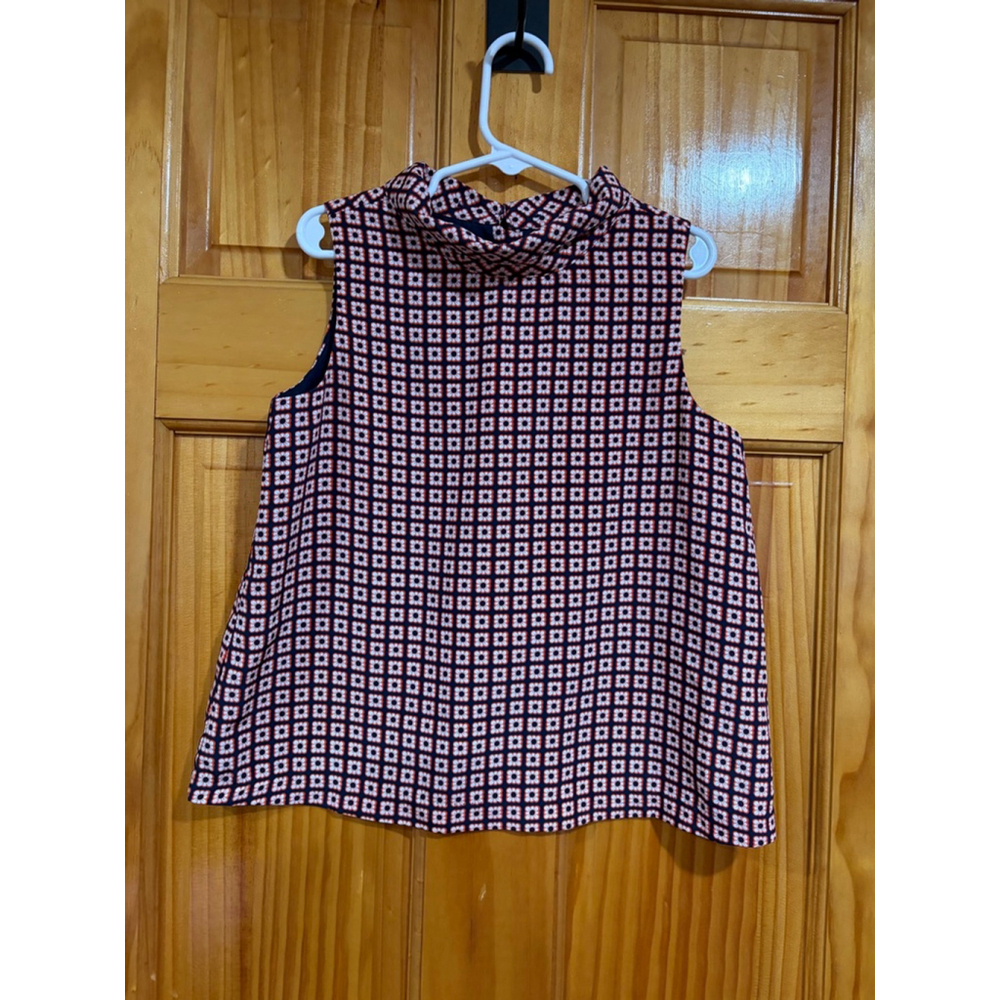 Janie and Jack Girls Sleeveless Geometric Print Top Blouse Size 7